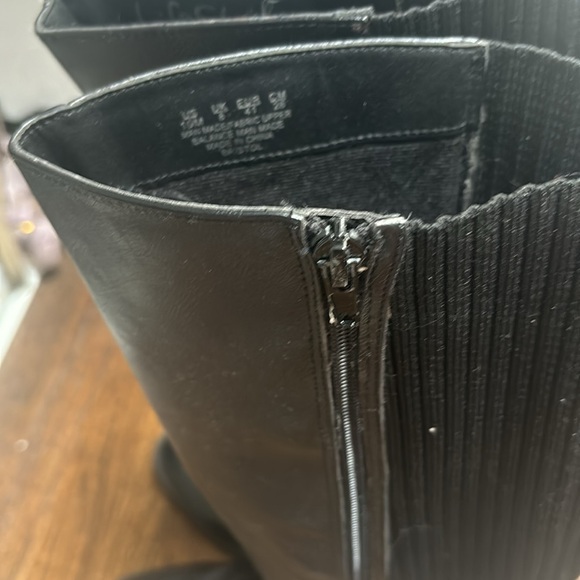 Life Stride extended calf black leather boots - Picture 5 of 7